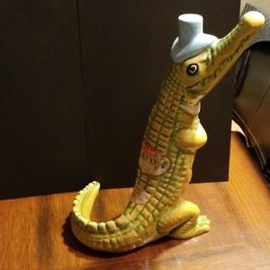 RARE Alligator Vintage Wine/ Whiskey Decanter